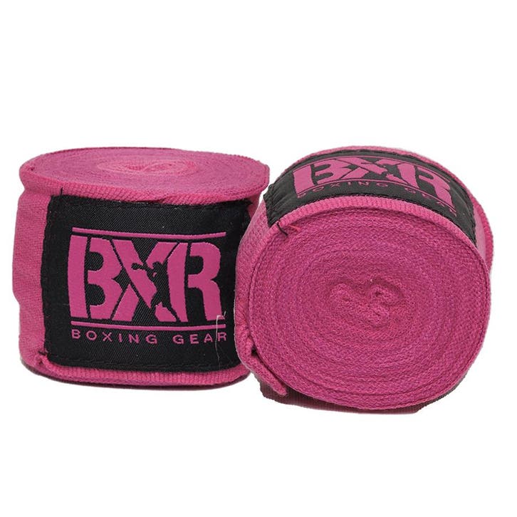 Bandages voor bokshandschoenen BXR | Roze (Maat: 4.5), Sport en Fitness, Vechtsporten en Zelfverdediging, Vechtsportbescherming