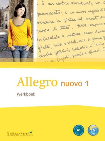 1 Allegro Nuovo Werkboek | Anna Mandelli-Nadia Nuti | Nieuw, Ophalen of Verzenden, Nieuw, Anna Mandelli-Nadia Nuti