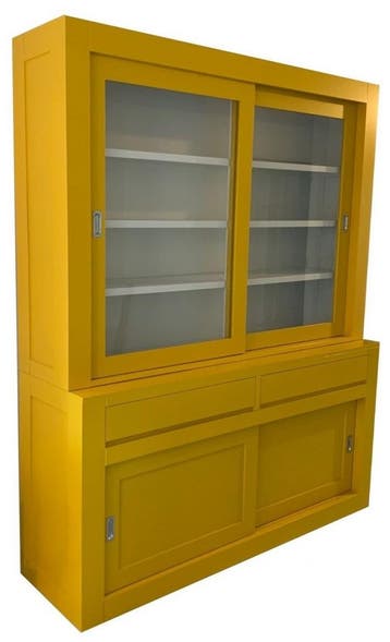 Buffetkast geel design soft close 180cm, Ophalen of Verzenden, Nieuw