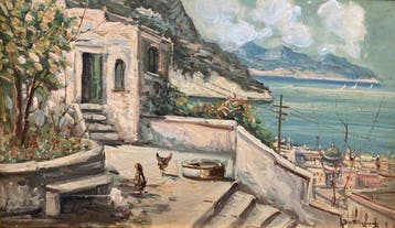 Luigi Bertolingrande (1903-1977) - Veduta dal terrazzo