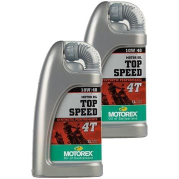 Motorex Aanbieding: 2 X Top Speed 4T 10W40 1L, Verzenden