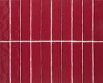 Wandtegel Equipe Handvorm Langwerpig Ritmo Rood Glans 7,5x30, Nieuw, 20 tot 40 cm, 10 m² of meer, Wandtegels