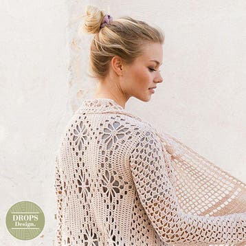 Patroon Gehaakt Vierkant Vest Blossoming Beauty met kant, Ophalen of Verzenden, Nieuw