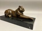 sculptuur, Reclyning Cat - 14 cm - Brons, Antiek en Kunst, Kunst | Designobjecten