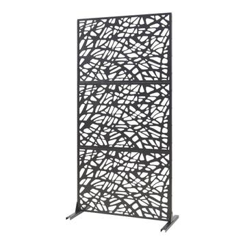 Scheidingswand Poskind zwart 200x100x50 cm casa.pro, Verzenden, Nieuw