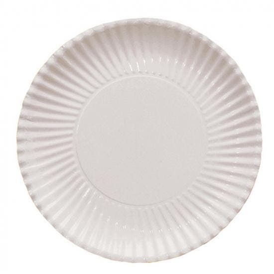 10x Witte wegwerp bordjes van karton 23 cm - Bordjes, Hobby en Vrije tijd, Feestartikelen, Verzenden