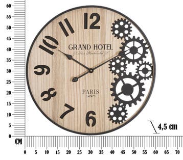 WANDKLOK GRAND CM Ø 60X4,5 - 647900000, Ophalen of Verzenden, Nieuw