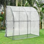 [en.casa] Tuinkas Juta kweekkas 100x200x215 cm transparant, Tuin en Terras, Tuinhuizen, Verzenden, Nieuw