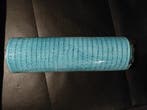 Decomesh metallic turquoise 26 cm rol 9 meter voor kransen, Hobby en Vrije tijd, Knutselen, Ophalen of Verzenden, Nieuw
