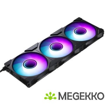 PHANTEKS M25 Gen2 PWM D-RGB 3-Pack Reverse Blade 120mm Black, Verzenden, Nieuw