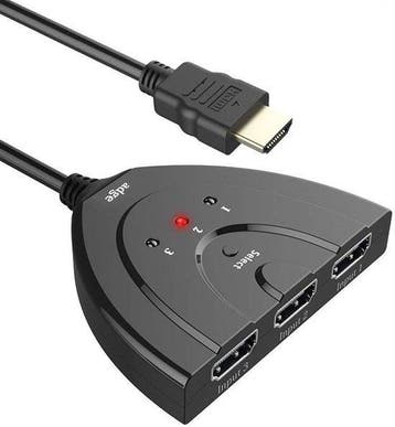 HDMI Splitter 1 naar 3 HDMI - Zwart, Verzenden, Zo goed als nieuw