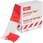 Afzetlint Rood / Wit geblokt, Verzenden, Nieuw