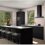 Zwarte keuken Toulouse 49260, Verzenden, Nieuw