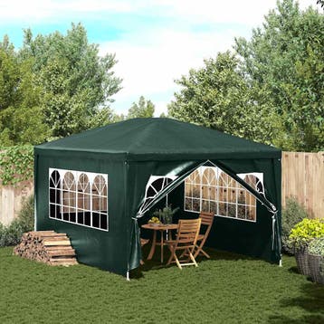 vidaXL Partytent 3x4 m groen, Tuin en Terras, Verzenden, Nieuw, Partytent