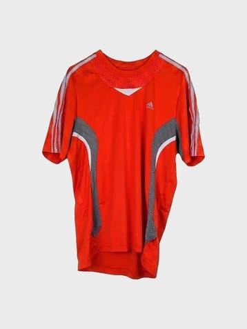 Adidas Sport T-shirt Heren maat M Fluorescent Orange, Overige kleuren, Maat 48/50 (M), Ophalen of Verzenden, Zo goed als nieuw