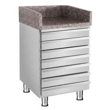 GGM Gastro | Kassa-sectie & 7 laden - 500x700mm - RVS |, Verzenden, Nieuw in verpakking, Meubilair