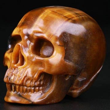 94 g Tiger Iron Eye Skull – Ogun – 5,1 x 3,9 x 3,3 cm