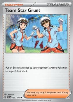 Team Star Grunt 195/198 reverse holo Scarlet en Violet, Ophalen of Verzenden, Nieuw, Losse kaart, Foil