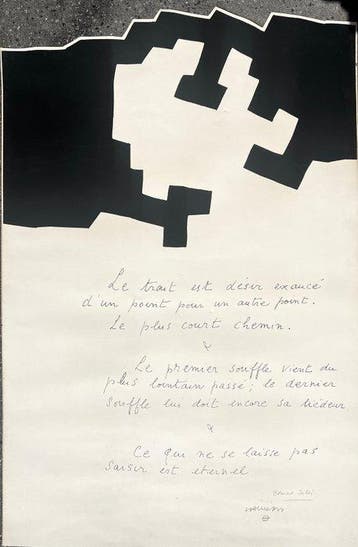 Eduardo Chillida (1924-2002) - Placard Jabès, 1975