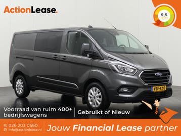 Ford Transit Custom Dubbel cabine L2 H1 2022 Diesel, Auto's, Automaat, Zwart, Diesel, Nieuw