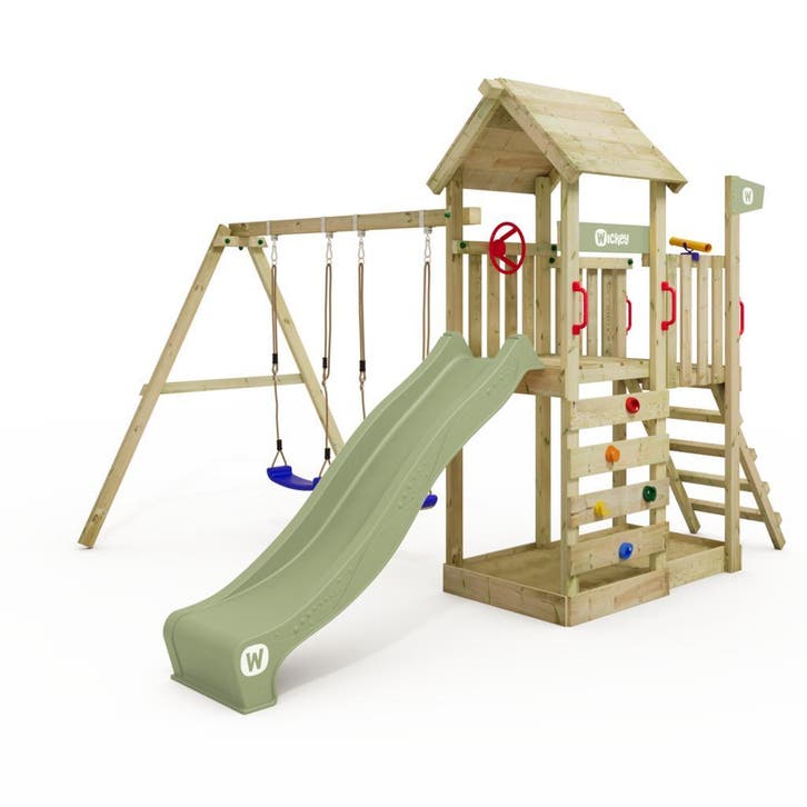 SALE - Speeltoestel MultiFlyer met glijbaan dubbele schommel, Kinderen en Baby's, Speelgoed | Buiten | Speeltoestellen, Nieuw