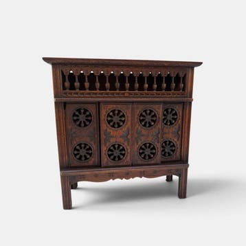 Kast - Hout - FRANS MINIATUUR KASTJE