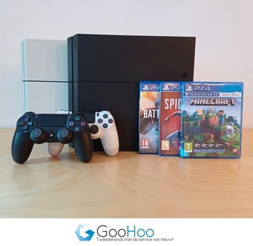 PS4 vanaf 70. Controllers en games naar keuze. Met Garantie, Spelcomputers en Games, Ophalen of Verzenden, Zo goed als nieuw, Met harde schijf