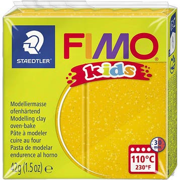 FIMO® Kids Boetseerklei, glitter, goud, 42 gr/ 1 doos, Nieuw