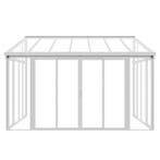 Aluminium Overkapping / Serre - Wit - Incl. Zijwanden & Schu, Verzenden, Nieuw