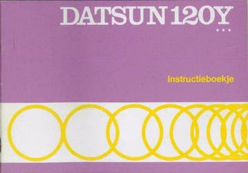 1973 Datsun 120Y Instructieboekje Nederlandstalig, Verzenden