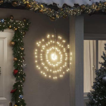 vidaXL Kerstverlichting vuurwerk 4 st 140 warmwitte LEDs 17, Diversen, Kerst, Verzenden, Nieuw
