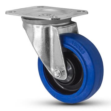 12× FORTEX Blue Wheel zwenkwiel Ø100mm WLL 200 kg, Verzenden, Nieuw