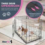 MaxxPet Hondenbench met Plaid - Zwart - 61x43x48 (Dier), Dieren en Toebehoren, Verzenden, Nieuw