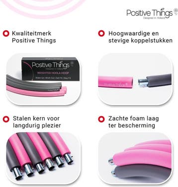 Hoelahoep Fitness - Fitness Hoelahoep Volwassenen - 1.2KG, Sport en Fitness, Ophalen of Verzenden, Zo goed als nieuw