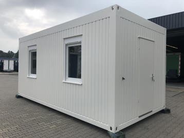 Kantoorunit 6x3 mtr - 4 zijramen, Ophalen of Verzenden