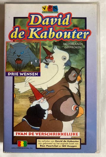 DAVID DE KABOUTER DRIE WENSEN (VHS), Verzenden, Gebruikt