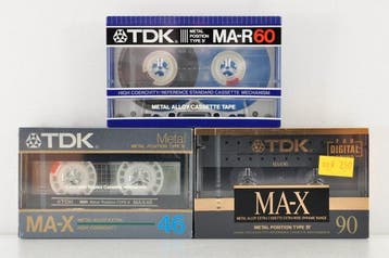 TDK - MA-R60 - MA-X46 - MA-X90M Lege audiocassette - Diverse, Nieuw