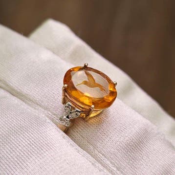 Zonder minimumprijs - Cocktailring - 9 kt. Geel goud,