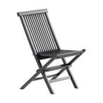 *WOONWINKEL* Tuinstoel Zwart Teak, Verzenden, Nieuw, Hout