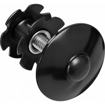 M-Wave A-head star nut met topkap - 1 1/8 - zwart - duur..., Fietsen en Brommers, Fietsonderdelen, Ophalen of Verzenden, Nieuw
