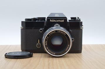 Nikon Nikomat EL Black + NIKKOR-H Auto 50mm F2 Analoge, Nieuw