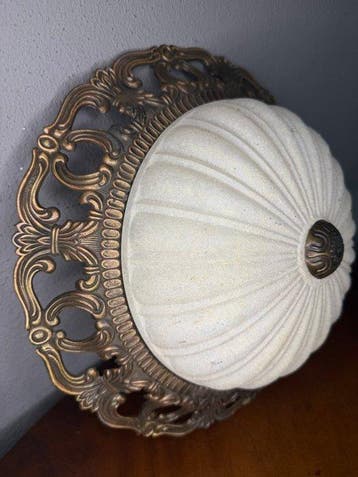 Van de Heg - Plafondlamp - Glas, Messing, Koper -, Nieuw