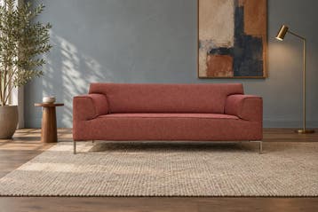 NIEUW Design on Stock Bloq 2,5-Zits Roze + GARANTIE, 75 tot 100 cm, Ophalen of Verzenden, Rechte bank, Stof
