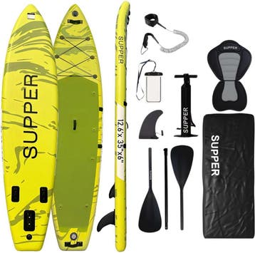 Supper Sup Board XL - Max. 220KG - Opblaasbaar – Zitje –, Verzenden, Zo goed als nieuw