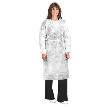 Wegwerp bezoekers jas non woven - 10 stuks wit, Verzenden, Nieuw