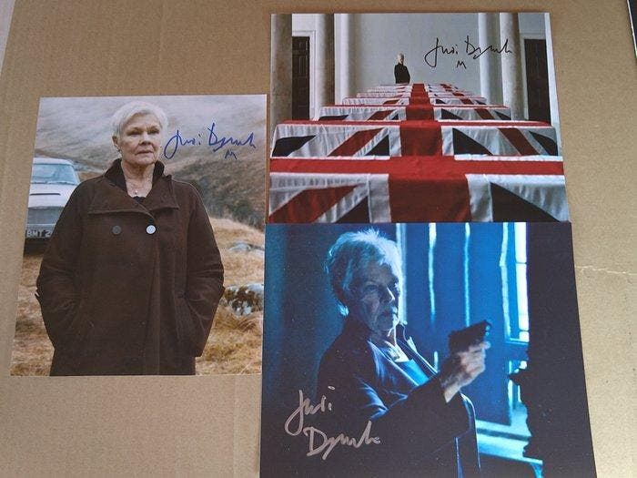 James Bond 007: Skyfall - Lot of 3 - Dame Judi Dench - 7x, Verzamelen, Film en Tv