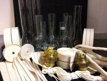 olielampglas - olielampglazen-buikglas-peerglas-kneepglas, Antiek en Kunst, Verzenden