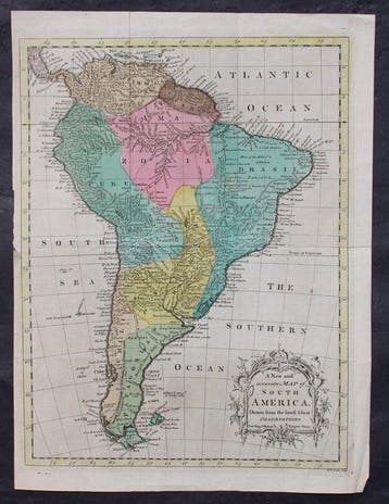 Zuid-Amerika - Zuid-Amerika; J. Hinton - A New & Correct Map, Nieuw