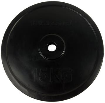 Tunturi Rubber Plate 15.0kg - Single, Sport en Fitness, Verzenden, Nieuw, Halterschijven