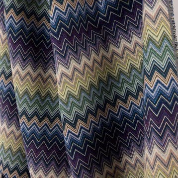 BA015 - Zware Gobelinstof - Chevron geïnspireerd blauw -